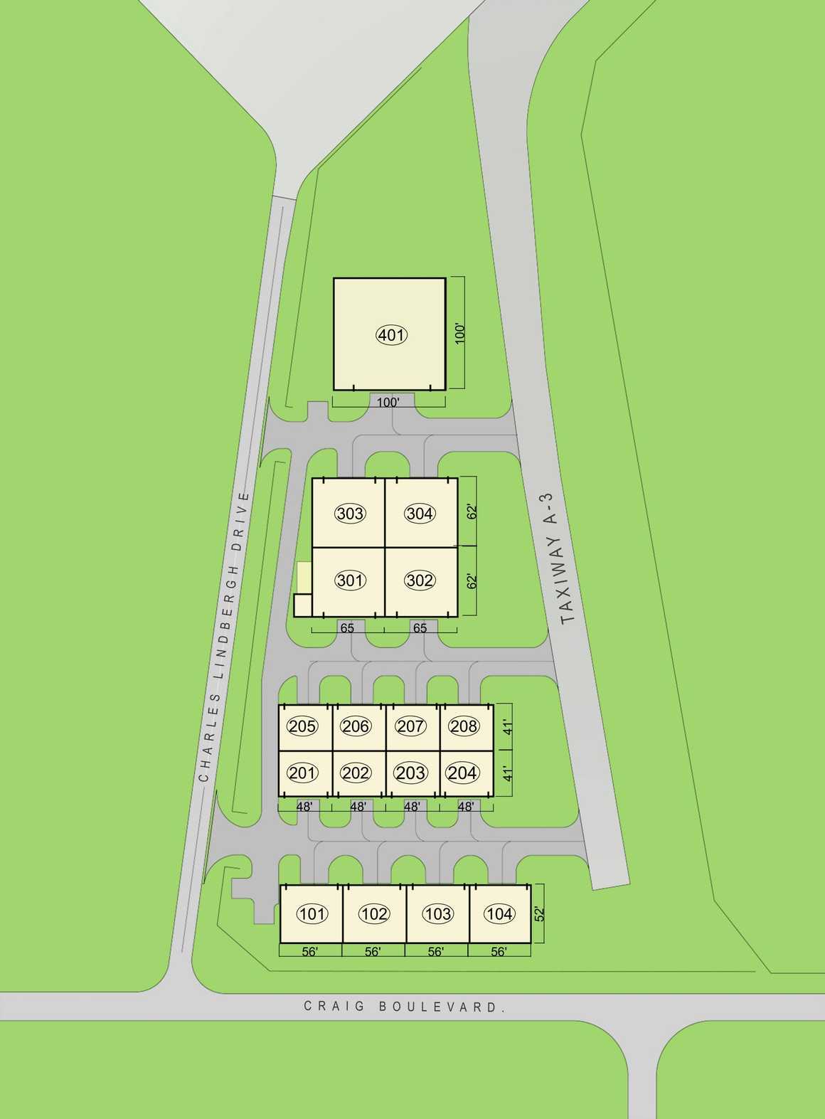 Hangar site plan